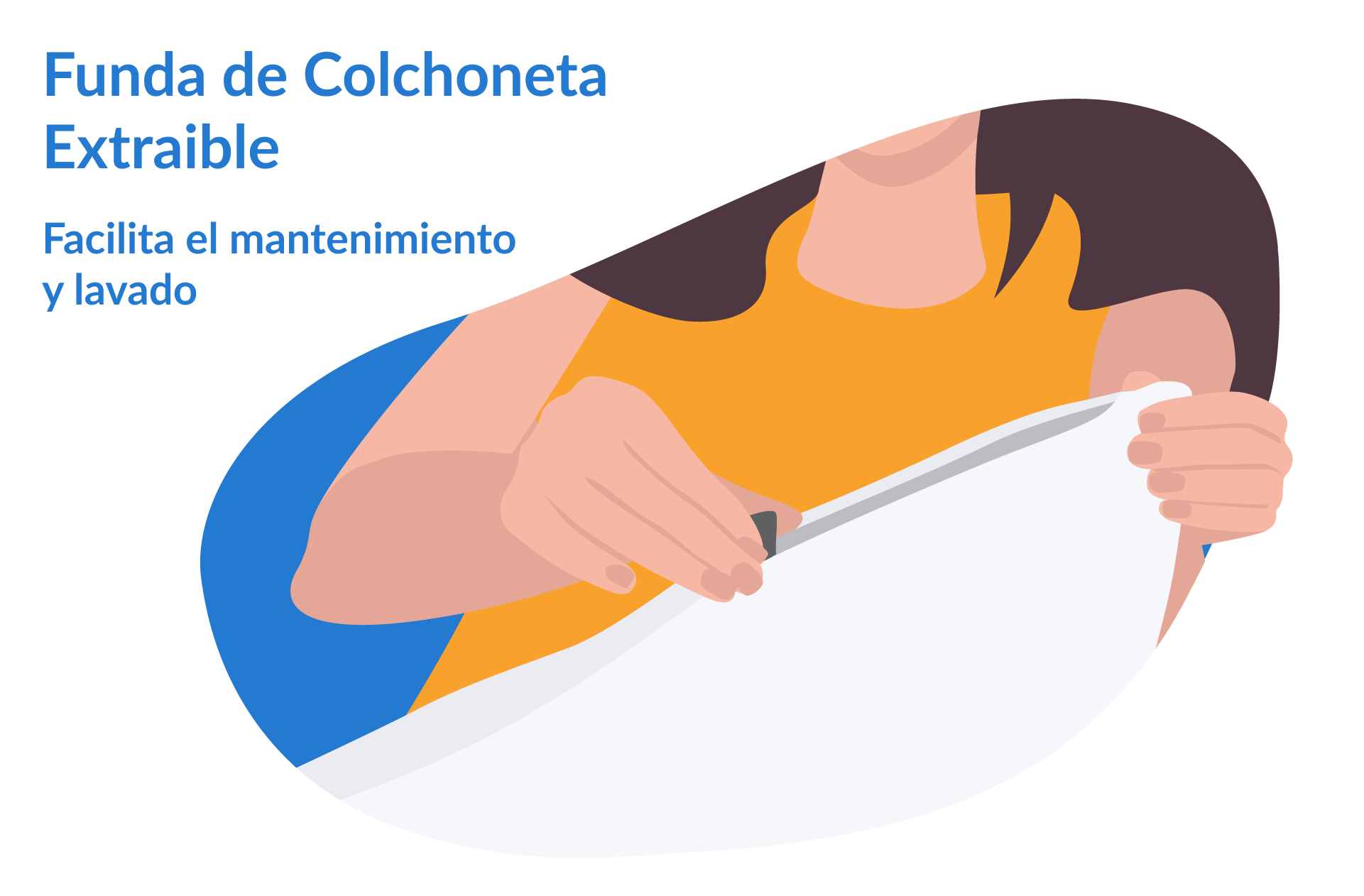 Funda de colchoneta extraible